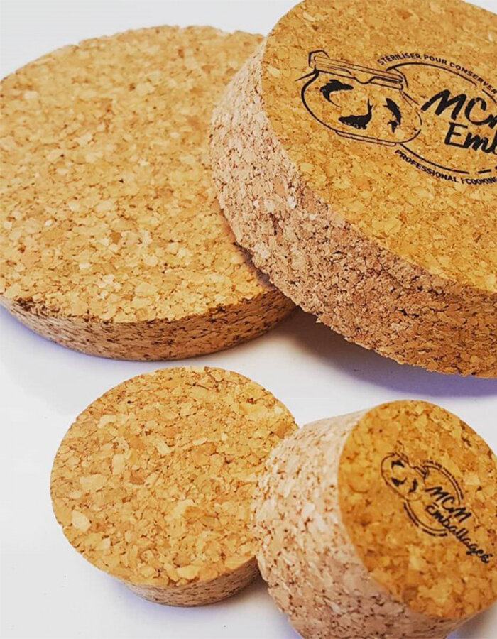 Cork lids for Weck jars Ø 60 mm - 6 pcs