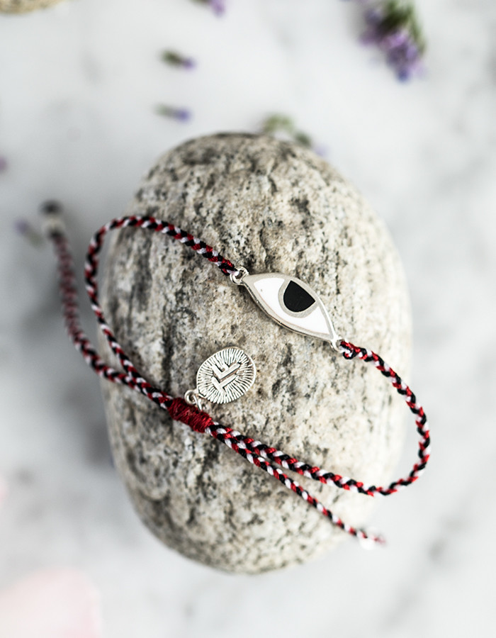Náramek eye protection bracelet - tridatu/silver