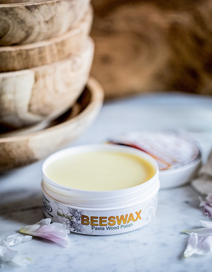 Bee wax on wood