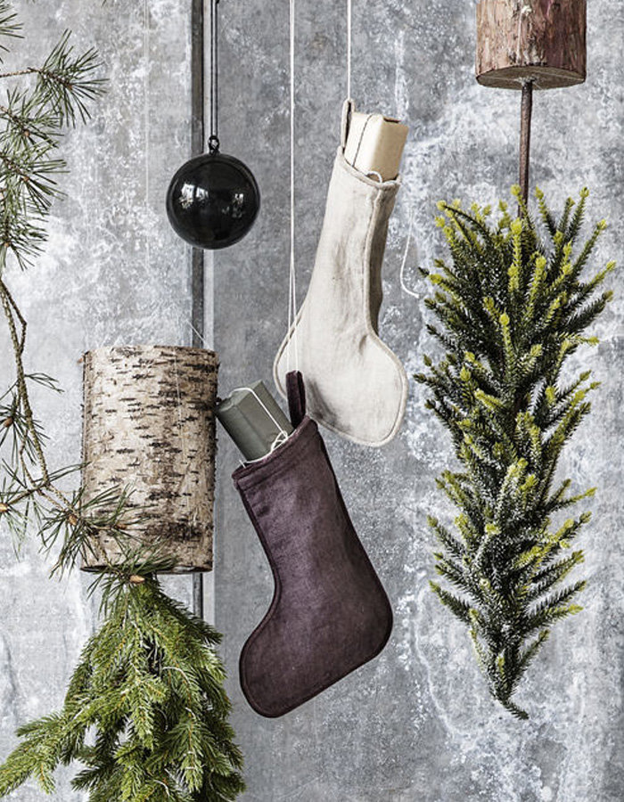 Christmas stocking grey