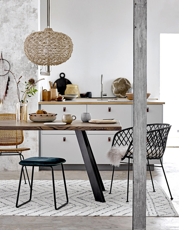 Raw Dining Table Brown Oak