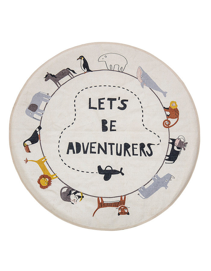 Rug, Multi-color, Cotton , Animals