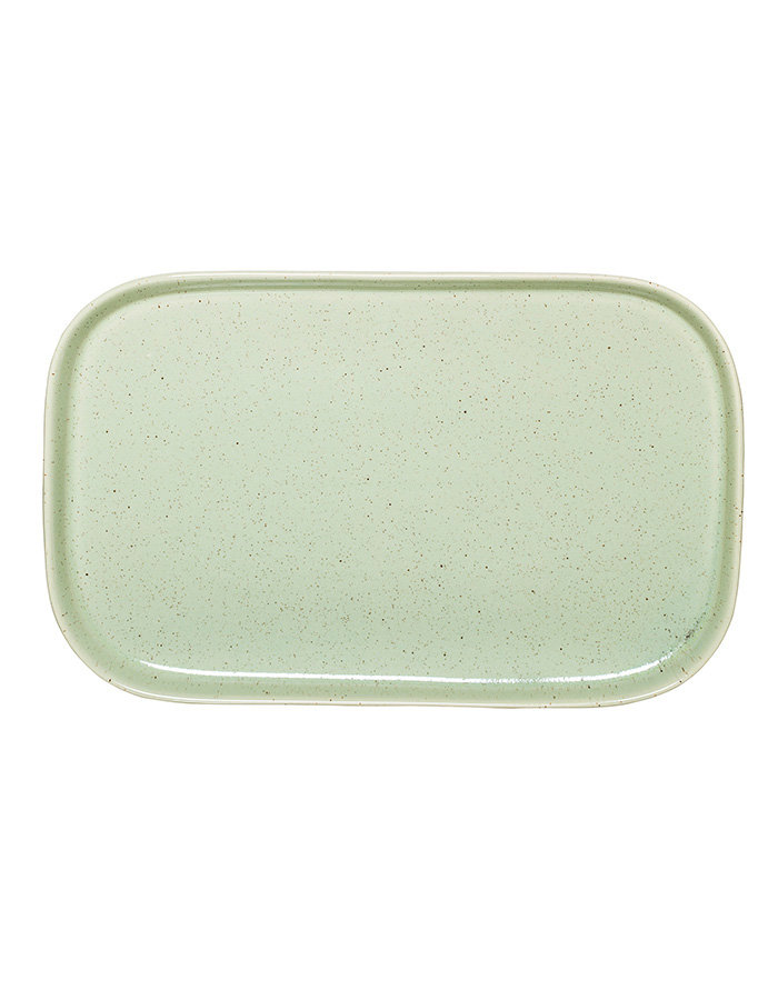 Tray, Green, Stoneware