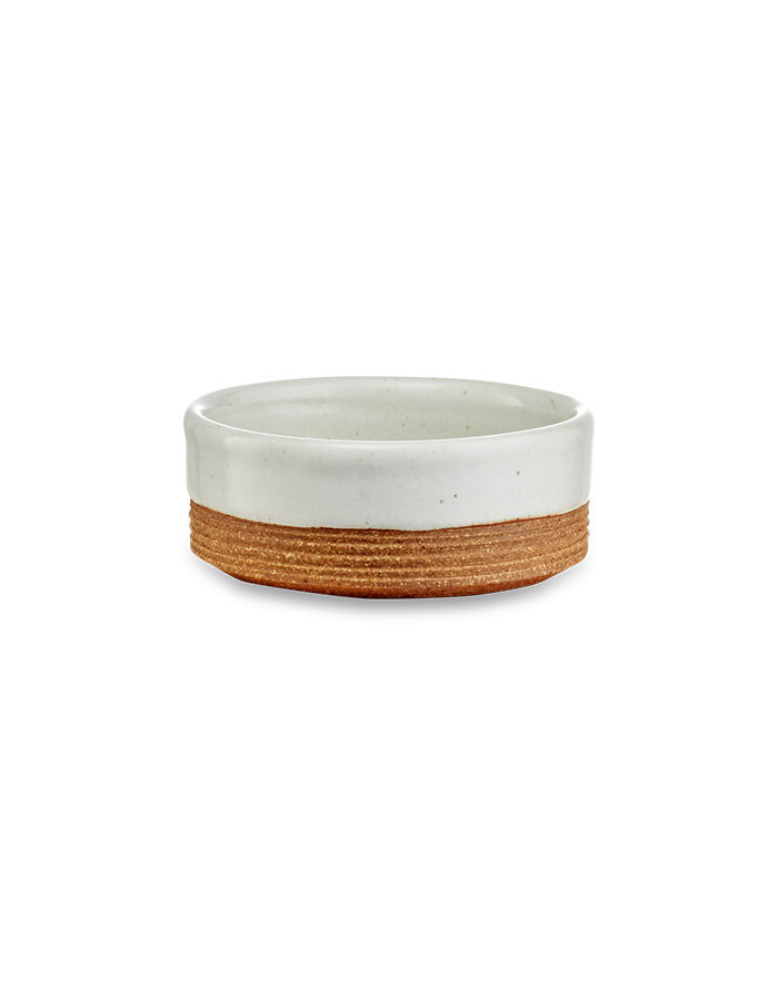 Miska Mali Ribbed Nibble White