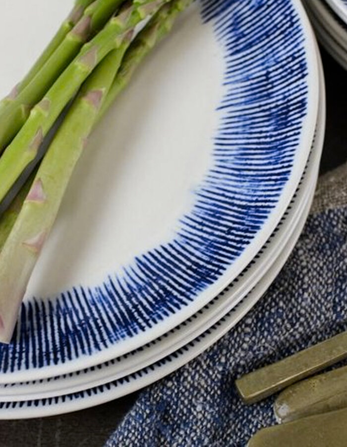 Karuma Ceramic Plate Blue & White  ø 24,5 cm
