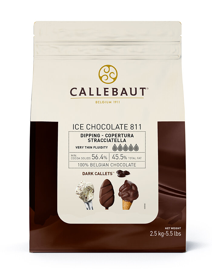 BC ICE Choc Dark / čokoládová poleva hořká v peckách 2,5 kg