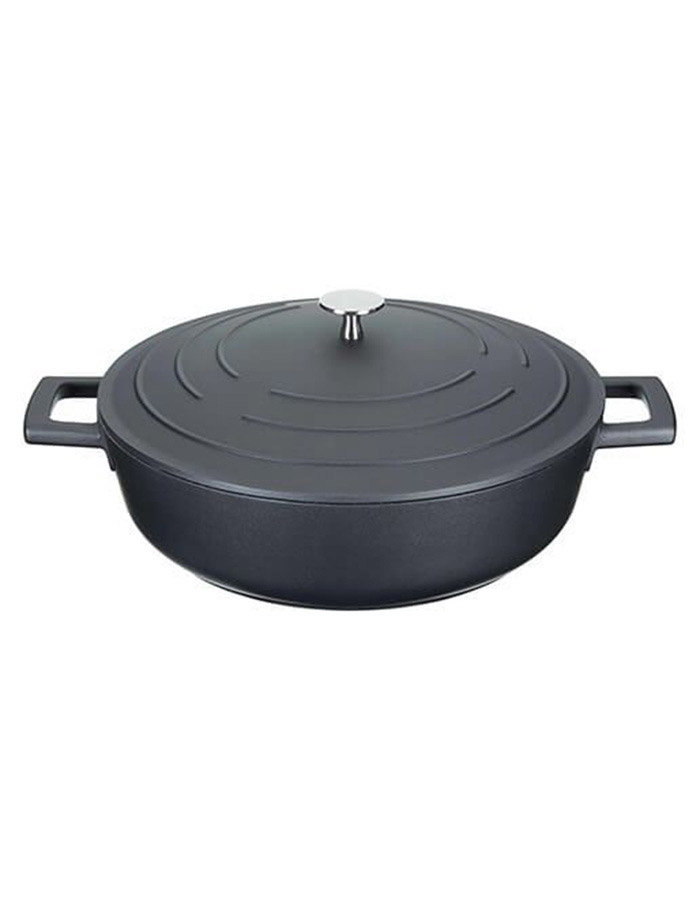 MasterClass Cast Aluminium Shallow 4 Litre Casserole Dish