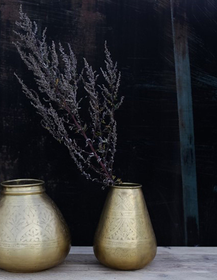 Nami Brass Pot - Tapered