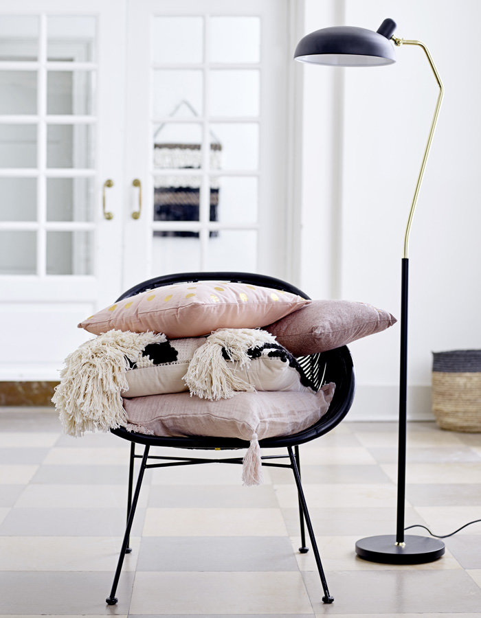 Floor Lamp Black Metal
