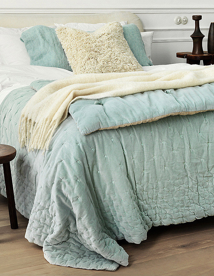 Paolo Cushion Cover, Light Ice green, 50x90