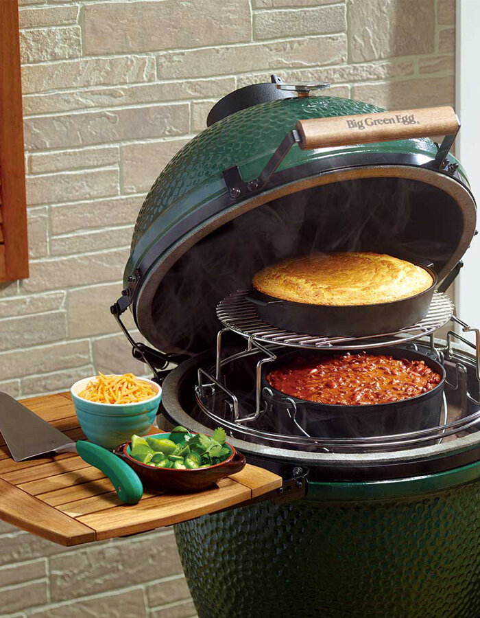 Akátové postranní stolky Big Green Egg / L