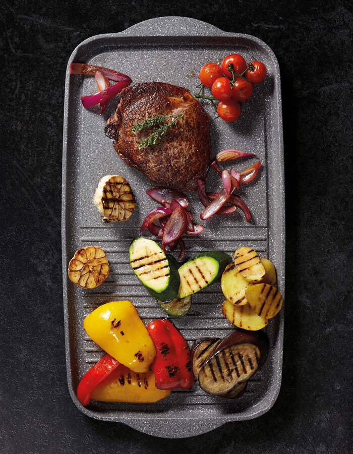 MasterClass Cast Aluminium 51cm Dual Griddle Tray