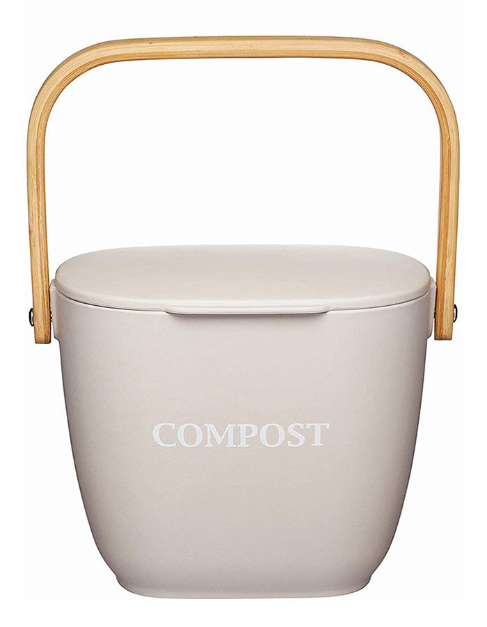 KitchenCraft Natural Elements Eco-Friendly Bamboo Fibre Compost Bin