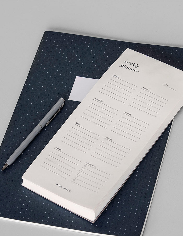Weekly Calendar White