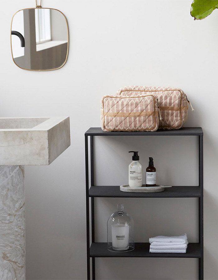 Makeup bag Mustard/Terracotta/Sand