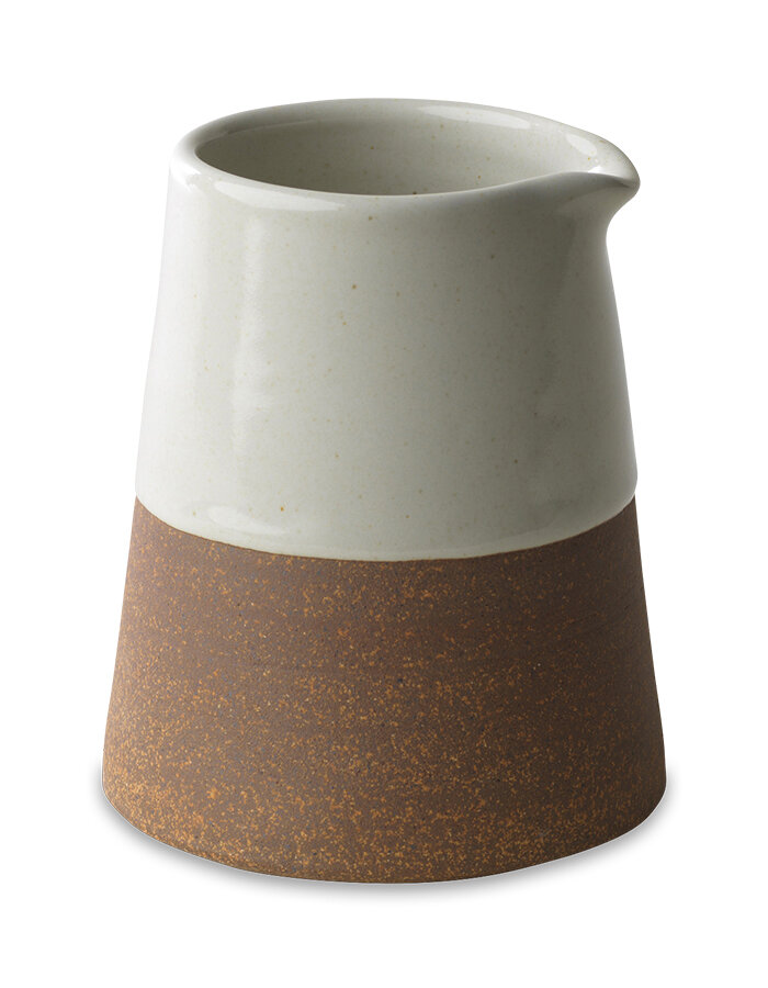Mali White and Terracotta Slanting Jug