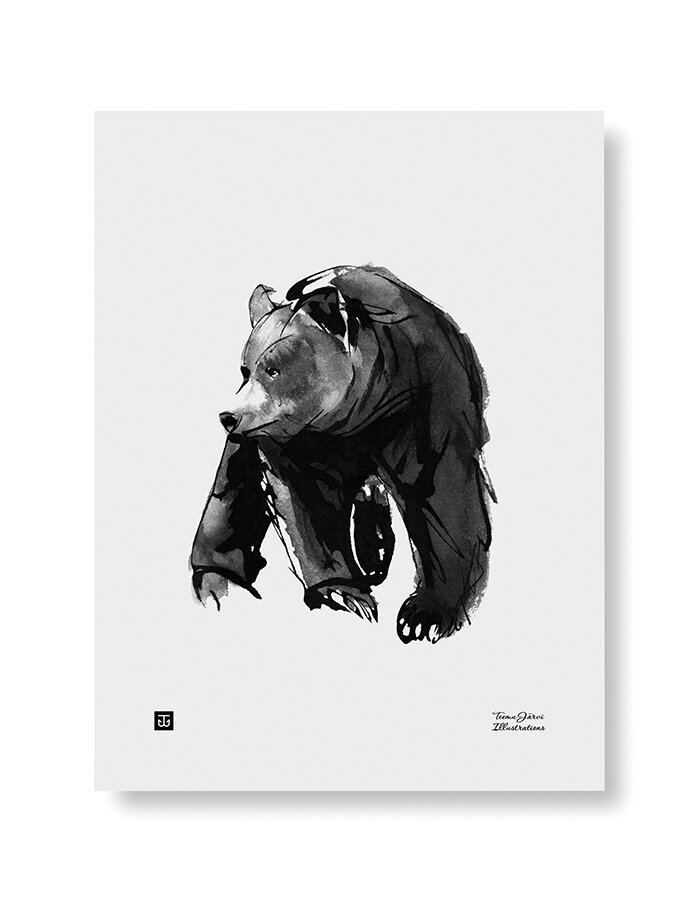 Wall art print Gentle Bear