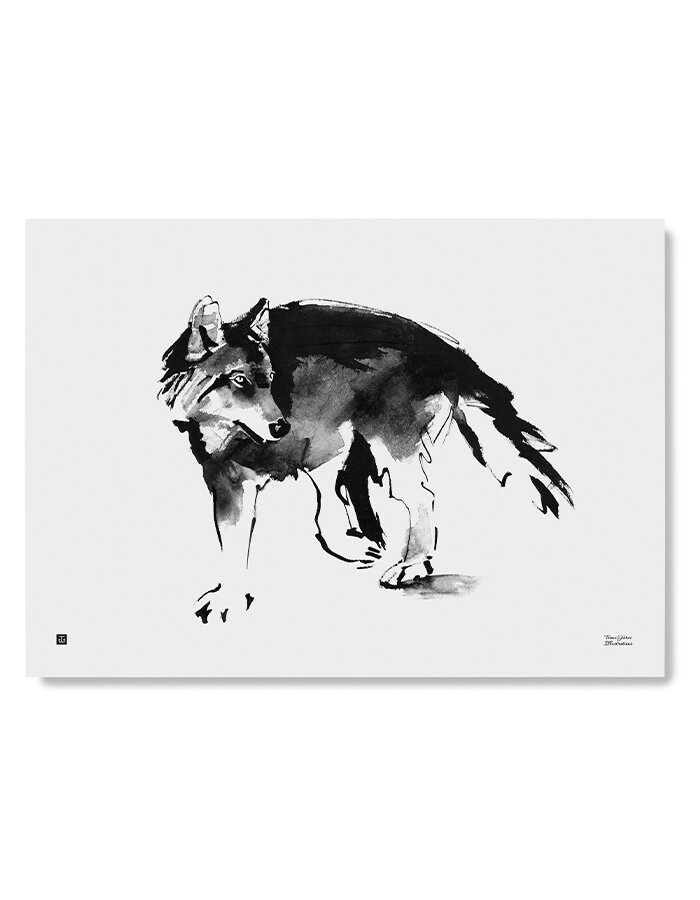 Wall art print Wolf