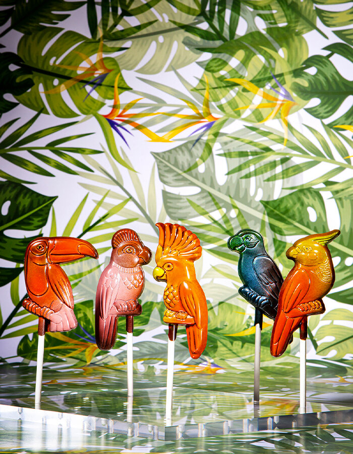 Form for pralines "Tropical Birds"