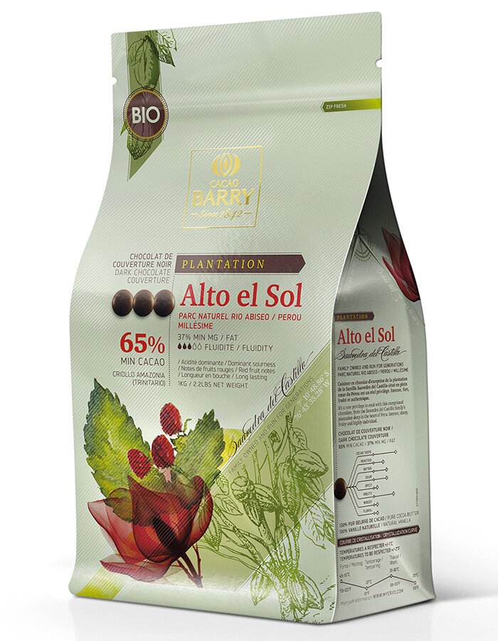 Plantation chocolate MADIROFOLO 65% 1 kg Cacao Barry
