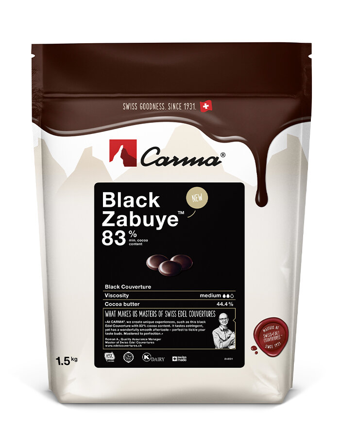 Čokoláda BLACK ZABUYE 83% 1,5 kg Carma