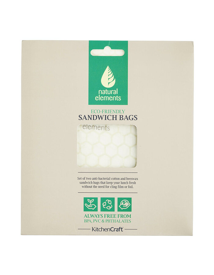 Two Beeswax Sandwich Bags