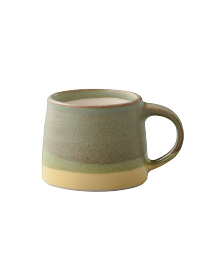Espresso mug 110 ml green / yellow