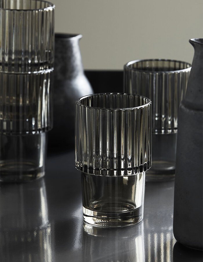 Skleničky Rills Smoked Grey - set 4 ks