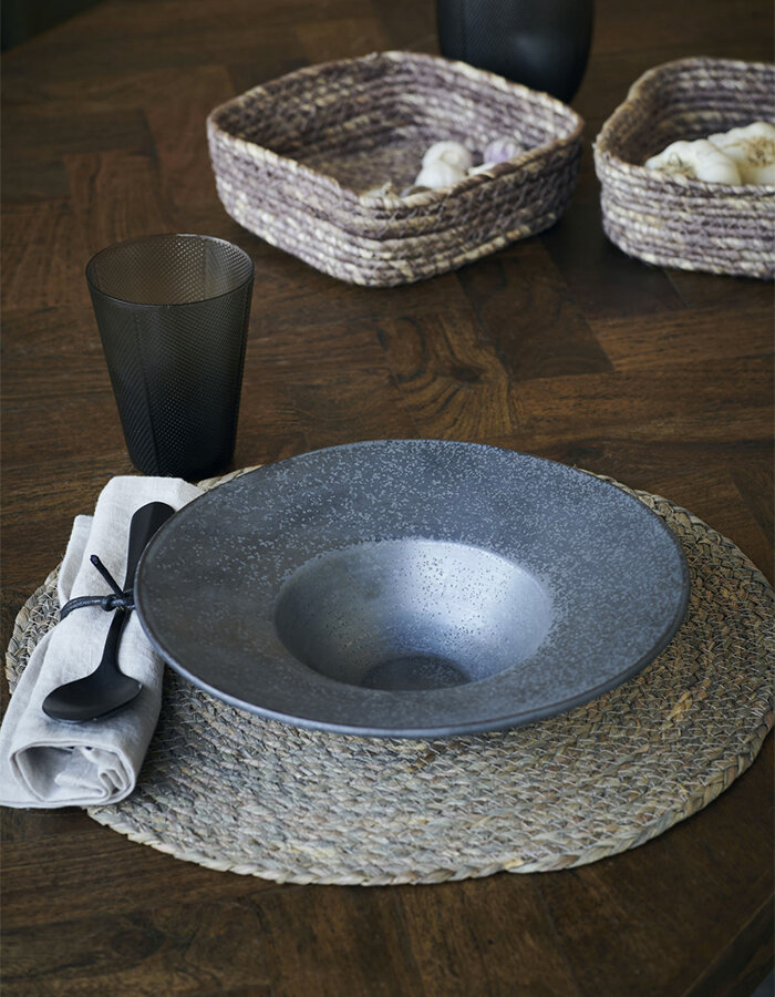Bowl/Pasta plate Pion, Black/Brown