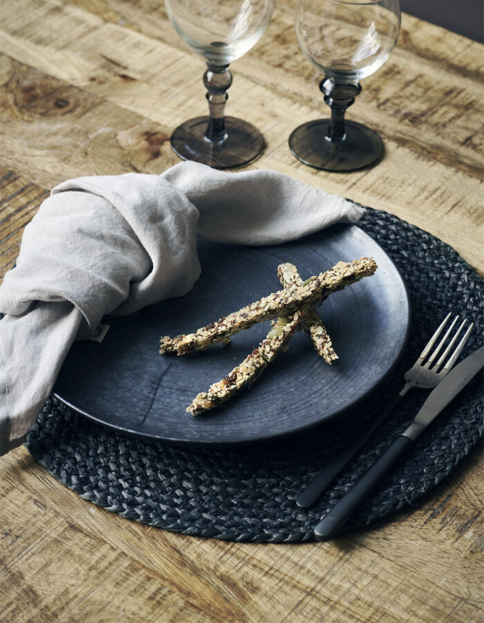 Dinner plate Pion Black/Brown