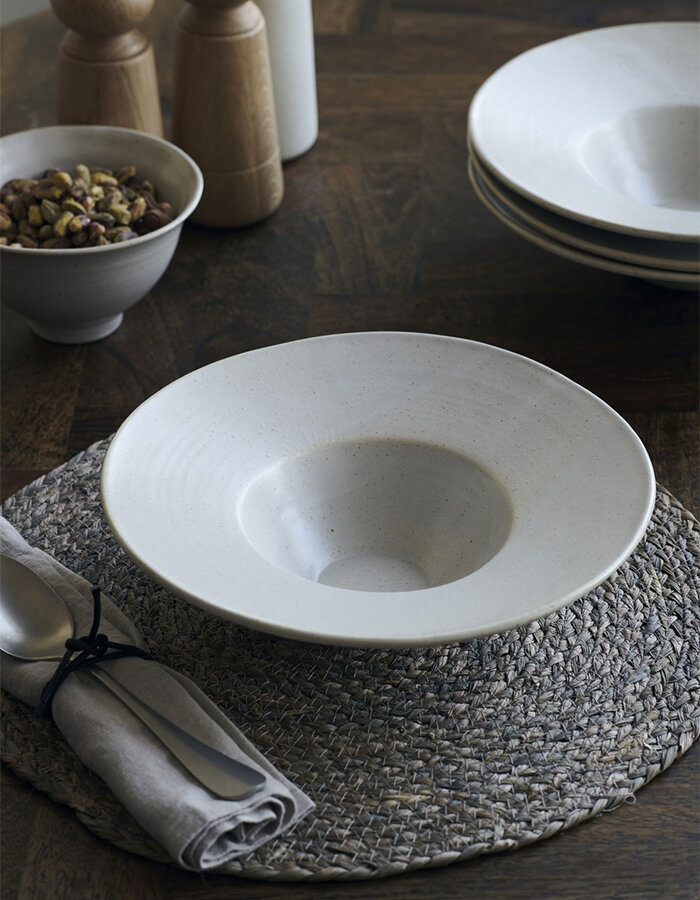 Bowl/Pasta plate Pion, Grey White