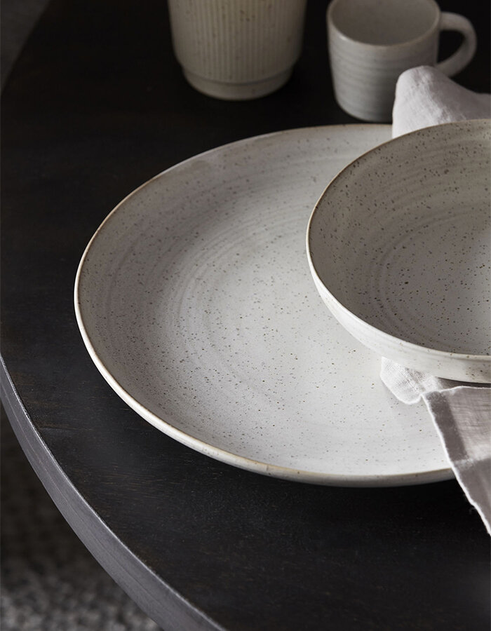 Dinner plate Pion Grey/White