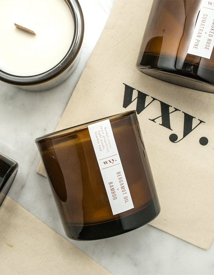 Amber candle Bamboo & Bergamot 12.5 oz.