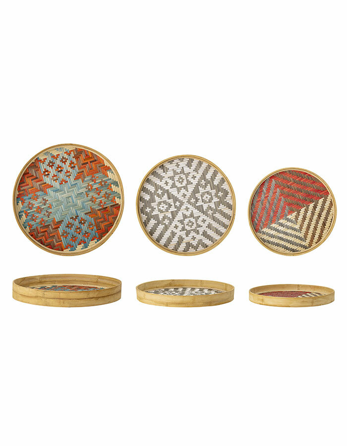 Deco Tray Multi-color Bamboo
