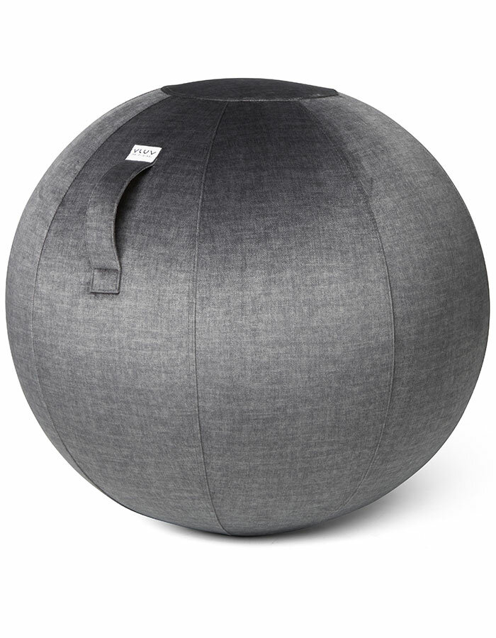 Sedací míč Vluv Varm Velvet Anthracite