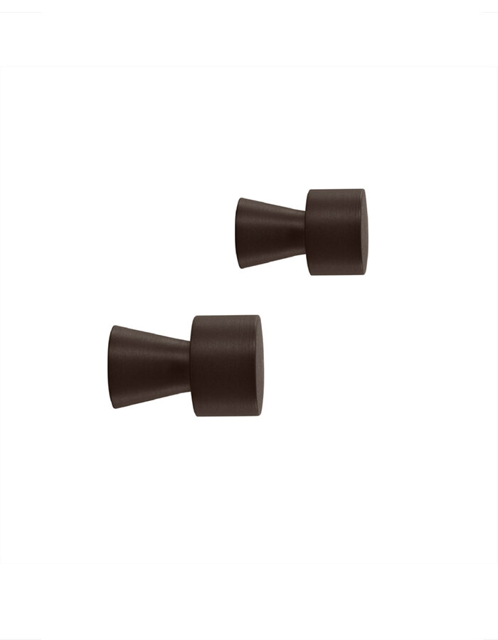 Háček Pin Hook černý nerez 2 ks