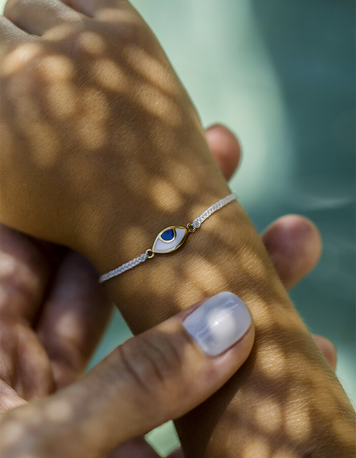 Dětský náramek eye protection bracelet - grey/gold