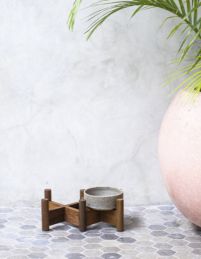Teakwood stand Double Small