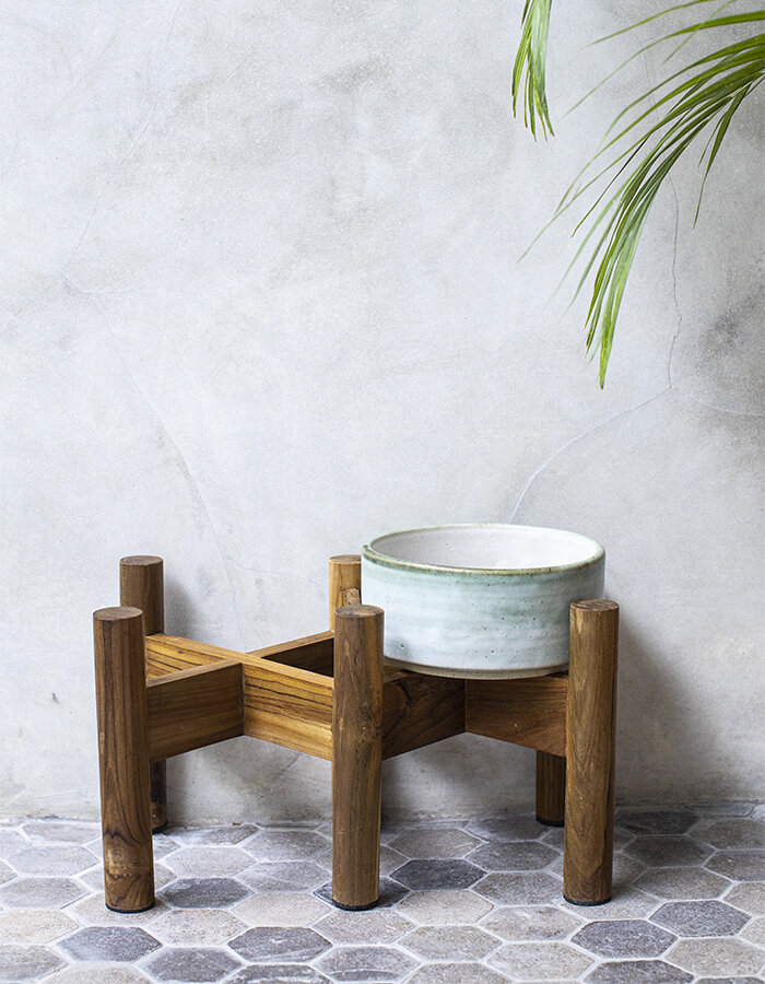 Teakwood stand Double Medium