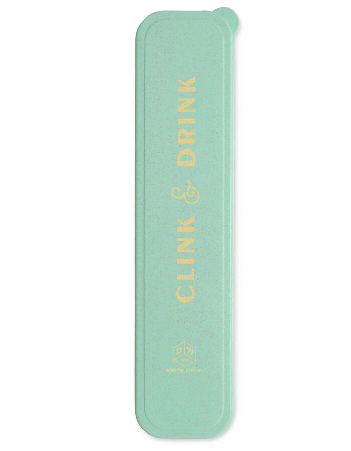 Set nerezových brček s kartáčkem "Clink & Drink"