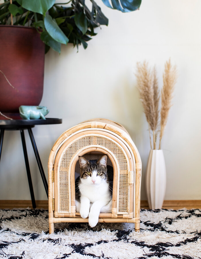 Rattan cat house Luna