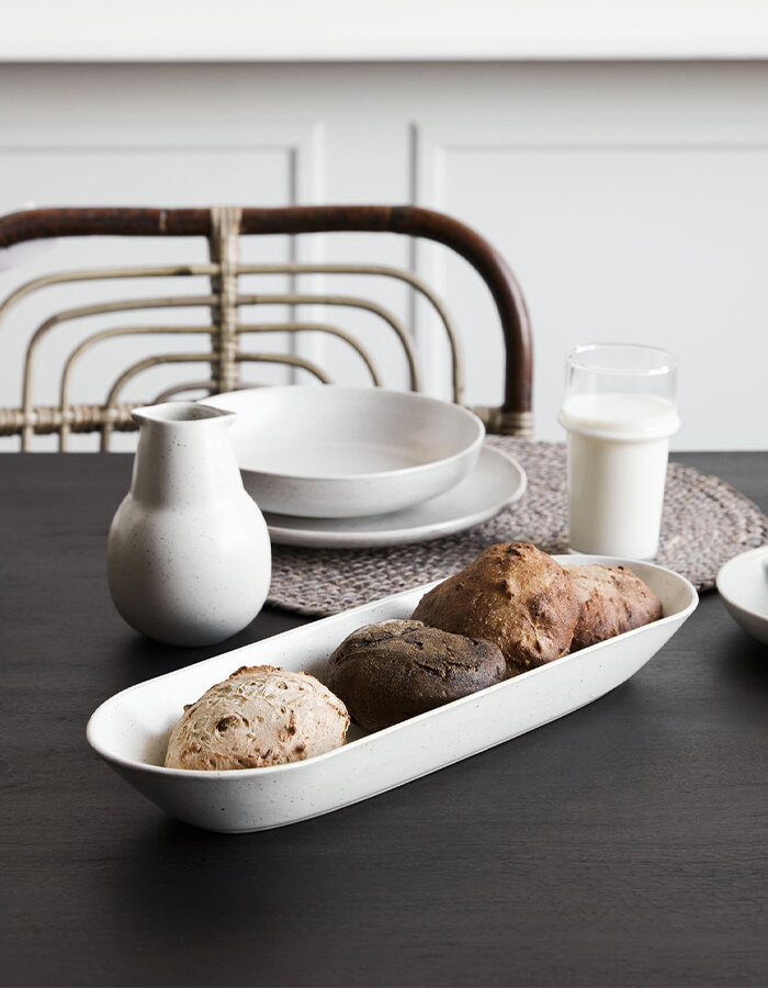 Dinner plate Pion Grey/White Ø 35 cm