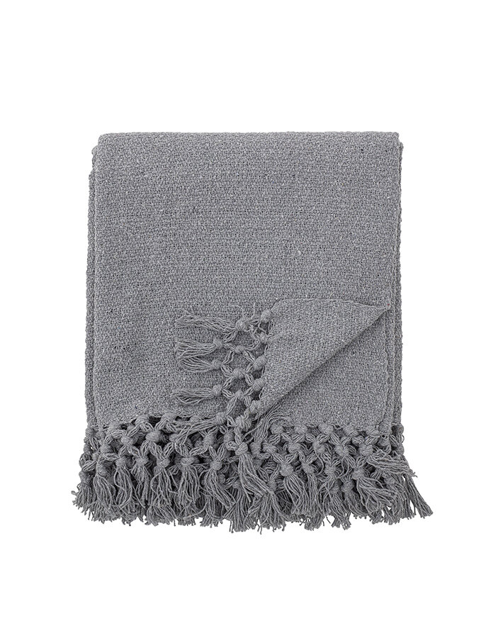 Delta Throw Grey Recycled Cotton