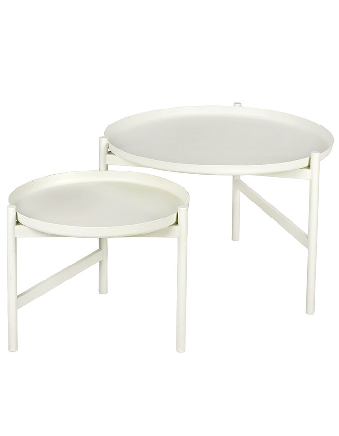 Set kávových stolků Turner White