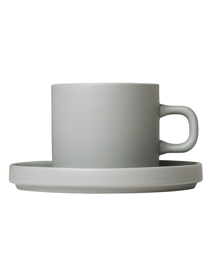 Set of 2 coffee cups grey