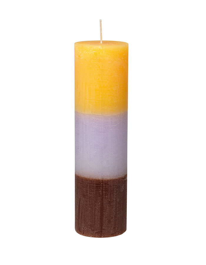 Svíčka Pillar Rainbow Ø 7 cm