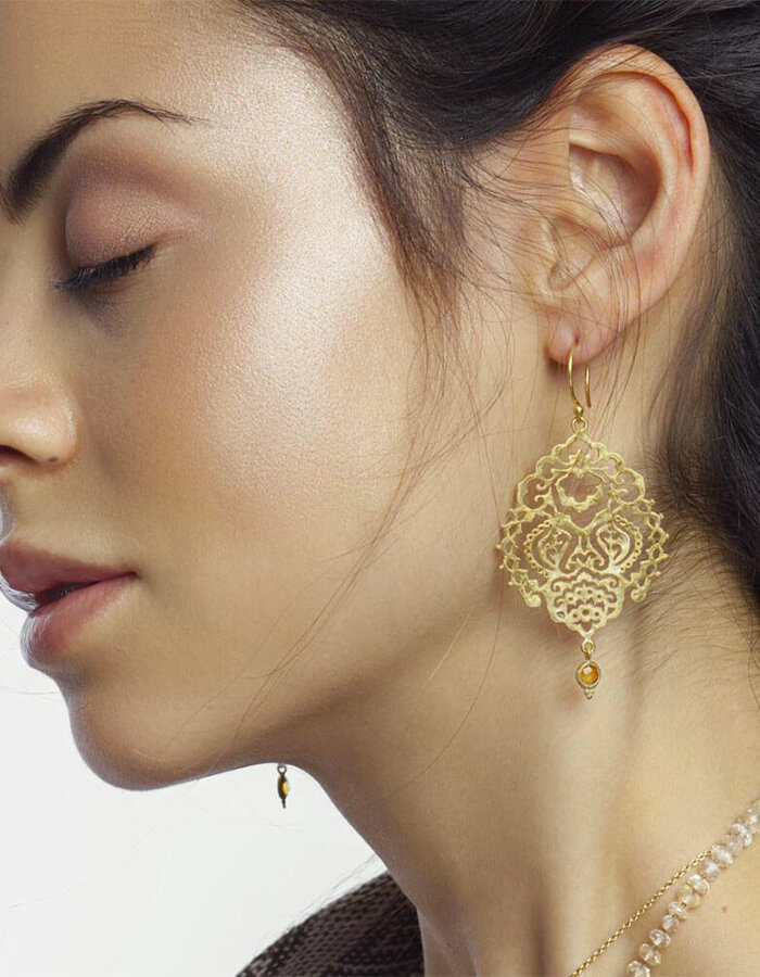 Náušnice Breath of Life Citrine