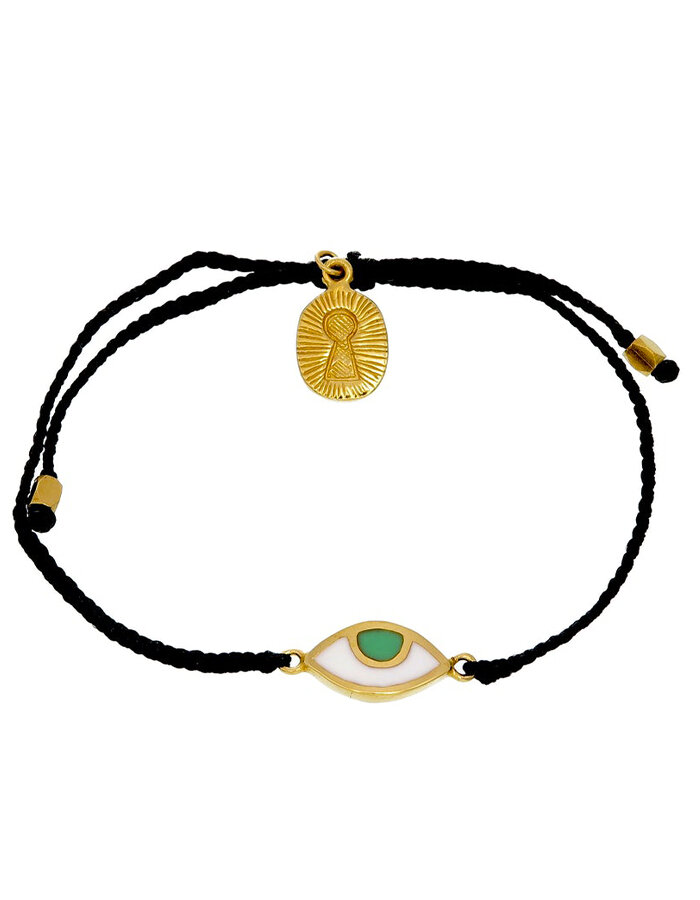 Dětský náramek eye protection bracelet - black/gold