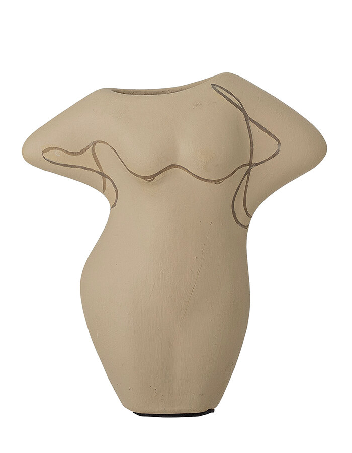 Lulu Deco Vase Brown