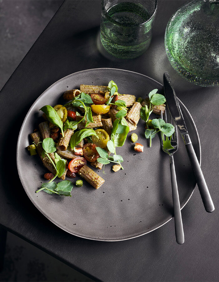 Dinner plate Rustic Dark grey